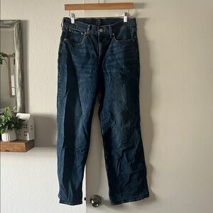 J. Crew Men's Dark Blue Relaxed Jeans